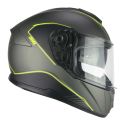 Casco Integrale Cgm 360g Kad Ride Grafite Giallo Fluo