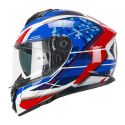 Casco Integrale Cgm 360s Kad Race Blu Rosso