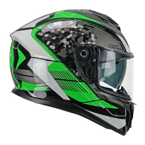 Casco Integrale Cgm 360s Kad Race Grigio Verde