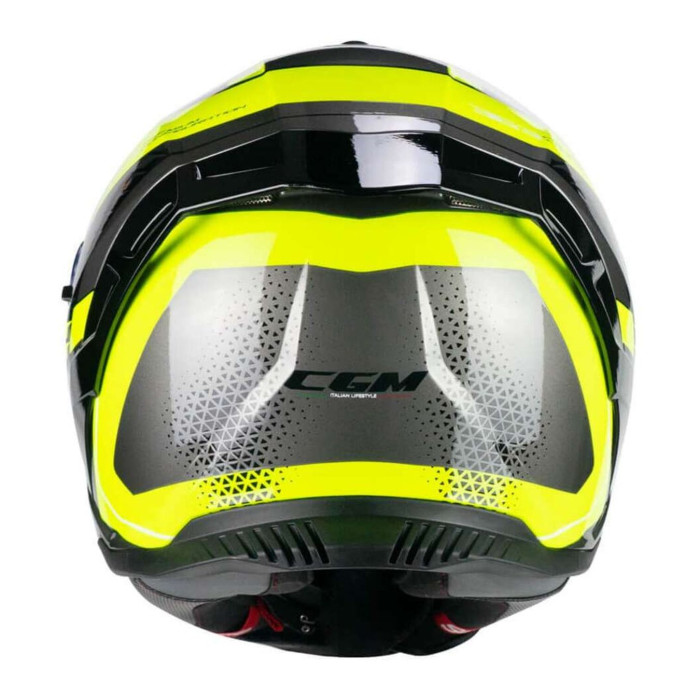 Casco Integrale Cgm 363g Shot Race Nero Giallo Fluo