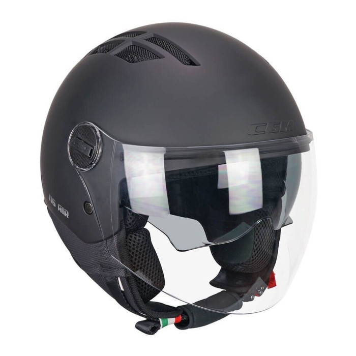Casco Estivo Cgm 116a Air Mono Nero Opaco