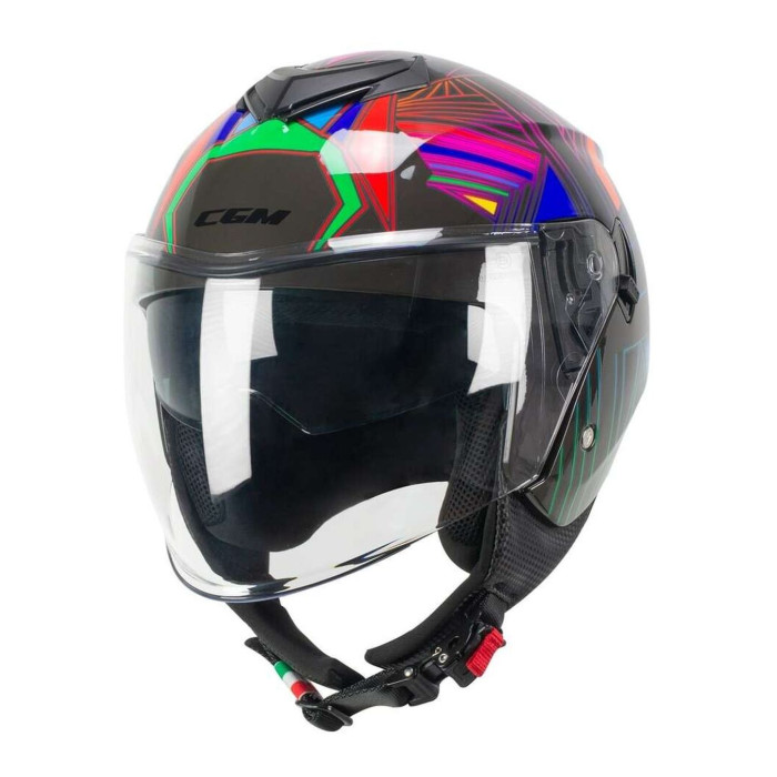 Casco Cgm 126s Iper Disco Grafite Verde Fucsia
