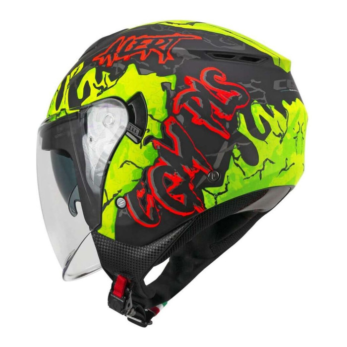 Casco Cgm 126x Iper Alert Nero Giallo Fluo Opa
