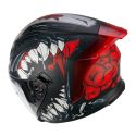 Casco Cgm 127x Deep Freaker Nero Rosso Opaco