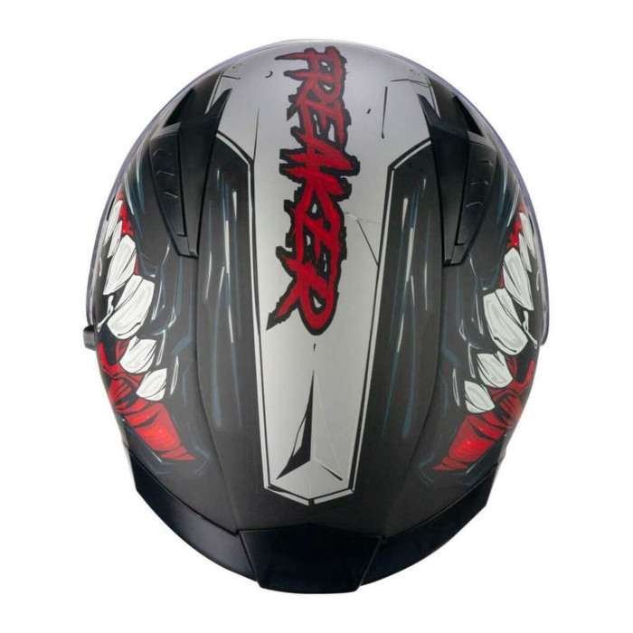 Casco Cgm 127x Deep Freaker Nero Rosso Opaco