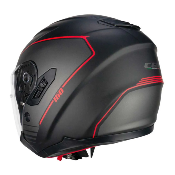 Casco Cgm 160g Jad Ride Nero Rosso Opaco