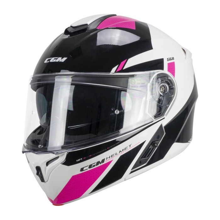 Casco Modulare Cgm 568s Ber Sport Nero Fucsia Fluo