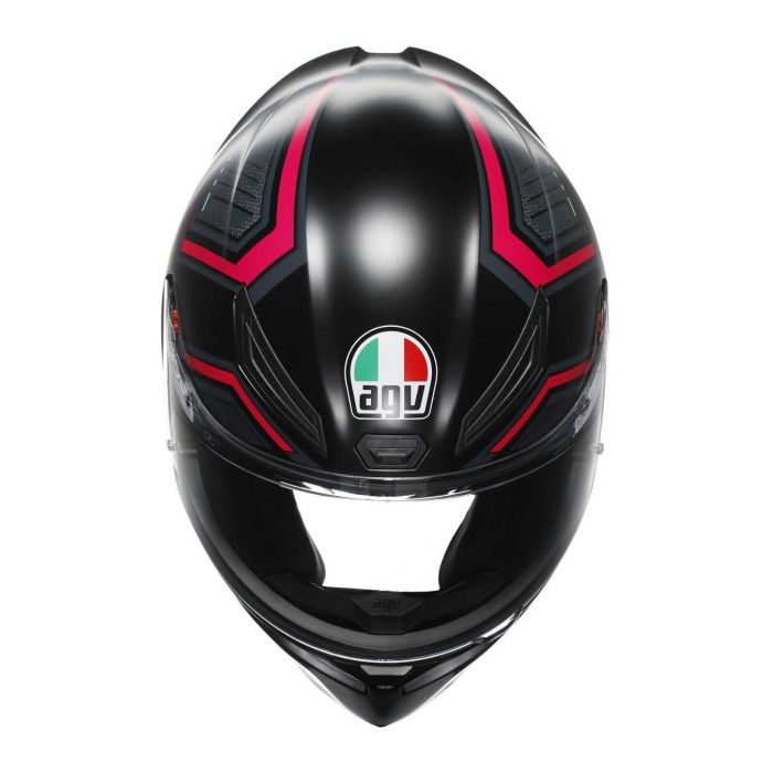 Casco Integrale Agv K1 S Fastlap E2206 Black/grey/red