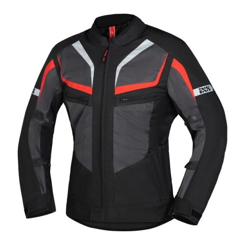 Giacca Estiva Ixs Gerona-air 1.0 Comfort Fit Grigio-rosso-nero