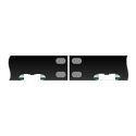 Ep-stripDrl 2x50cm 24led Fondo Nero,led Bianchi, 12v Proiezione Latera