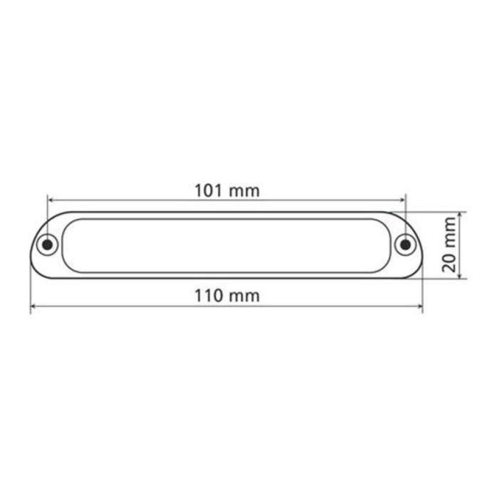 Luce Targa 8 Led Bianca