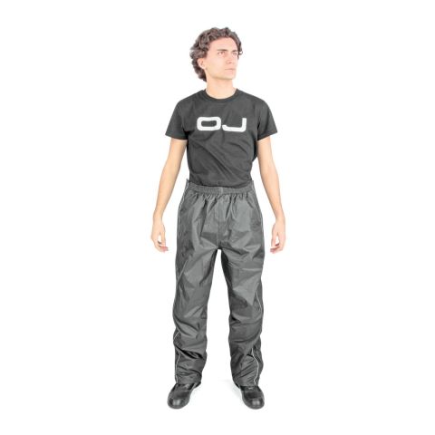 Pantalone Impermeabile Oj Down Plus Apertura Totale Nero
