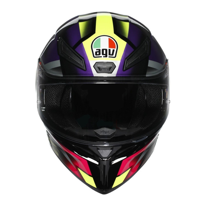 Casco Integrale Agv K1 S Fastlap E2206 Black/purple/pink