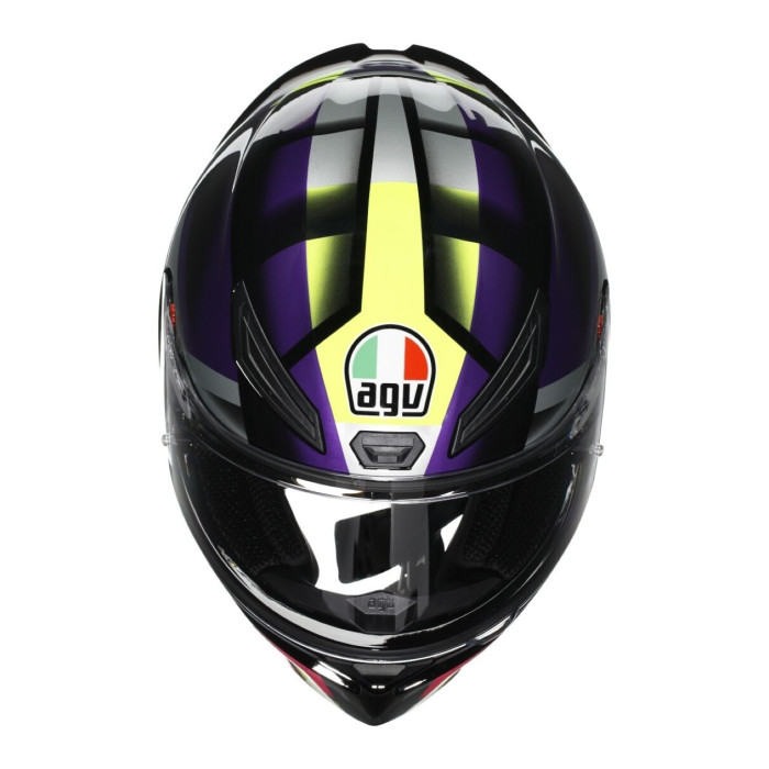 Casco Integrale Agv K1 S Fastlap E2206 Black/purple/pink