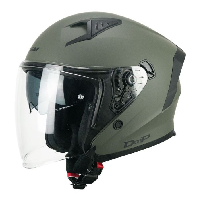 Casco Cgm 127a Deep Mono Verde Opaco
