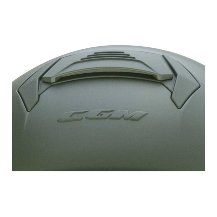 Casco Cgm 167a Flo Mono Visiera Lunga Verde Opaco