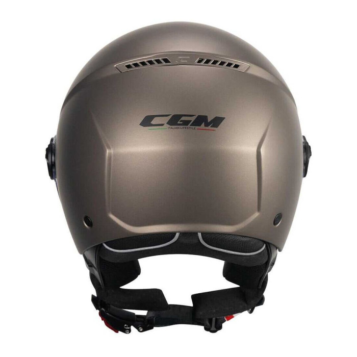 Casco Cgm 167a Flo Mono Visiera Lunga Tortora Satinato