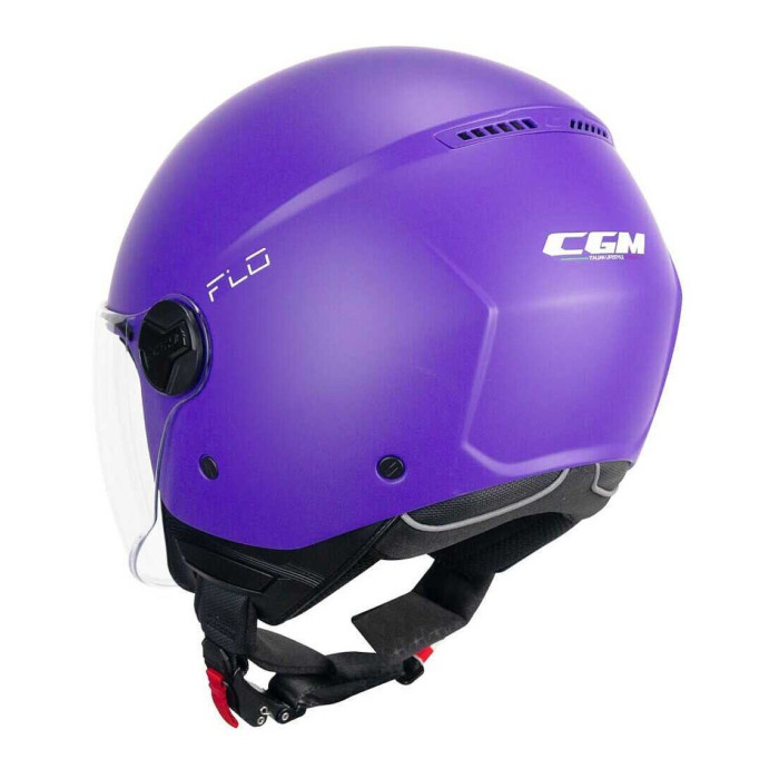 Casco Cgm 167a Flo Mono Visiera Lunga Viola Opaco