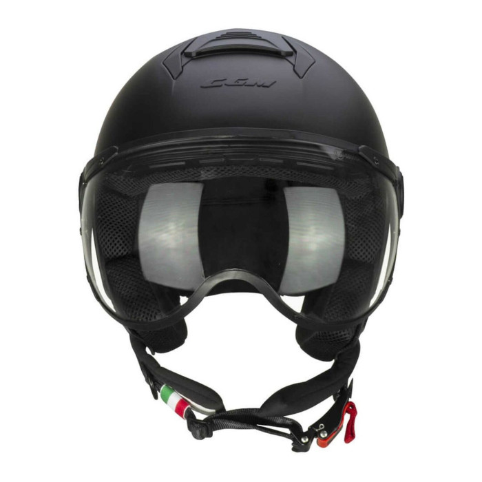 Casco Cgm 167a Flo Mono Visiera Sagomata Nero Opaco