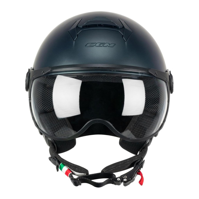 Casco Cgm 167a Flo Mono Visiera Sagomata Petrolio Satinato