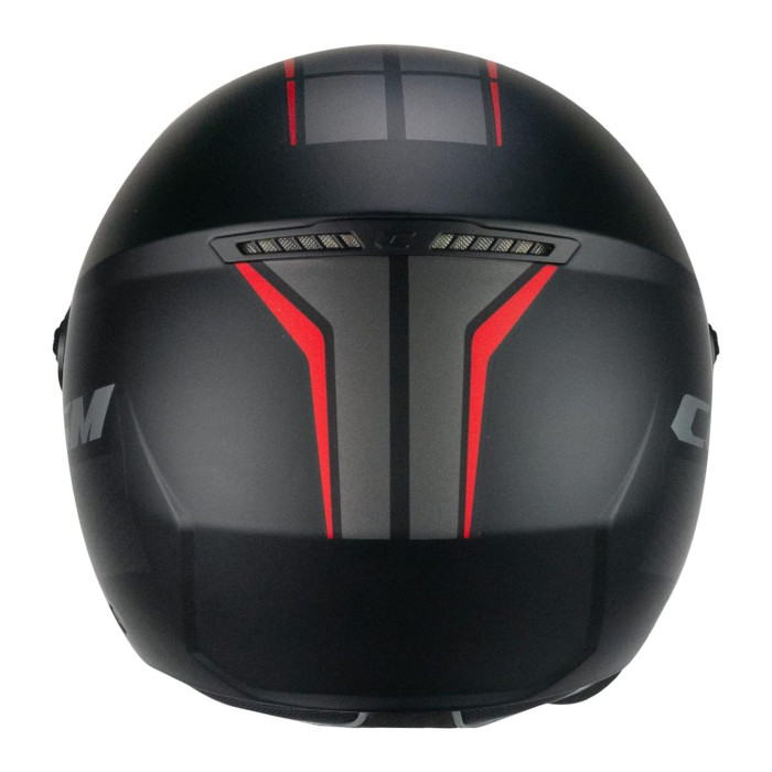 Casco Cgm 167k Flo City Visiera Sagomata Nero Rosso Opaco