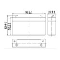 Batteria Al Piombo Ricaricabile AGM Per Servizi 6v 1,3 Ah