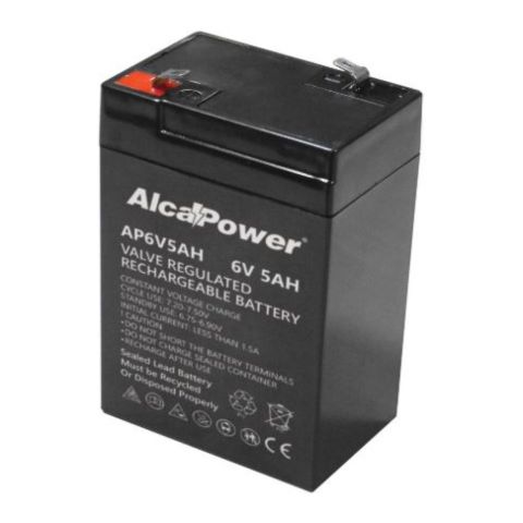 Batteria Al Piombo Ricaricabile AGM Per Servizi 6v 5 Ah