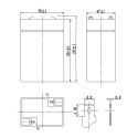 Batteria Al Piombo Ricaricabile AGM Per Servizi 6v 5 Ah