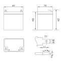Batteria Al Piombo Ricaricabile AGM Per Servizi 12v 5ah