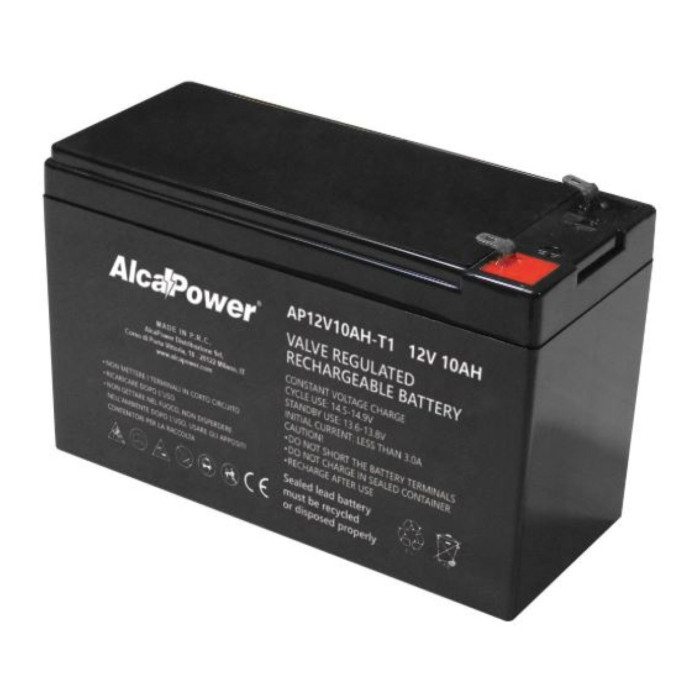 Batteria Al Piombo Ricaricabile AGM Per Servizi 12v 10ah - T1