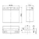 Batteria Al Piombo Ricaricabile AGM Per Servizi 12v 18ah