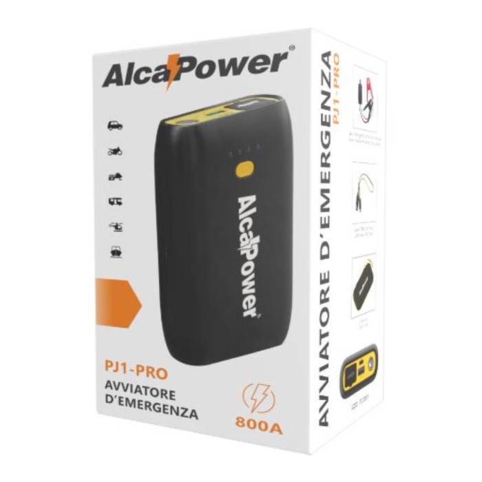 Avviatore Emergenza 800A + Powerbank Pj-1pro