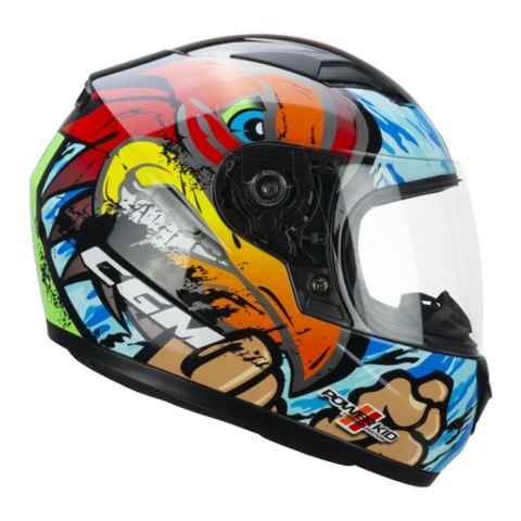 Casco Bambino Cgm 265x Lucky Boxer Azzurro Rosso Verde