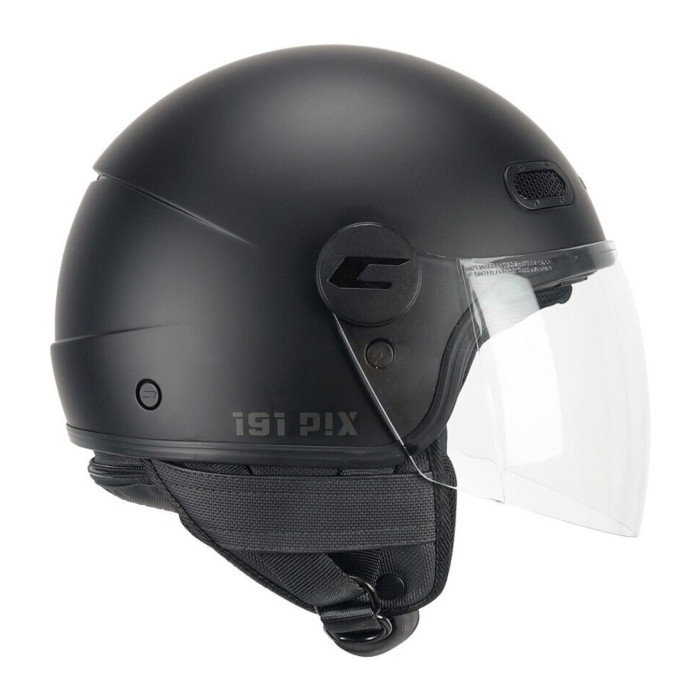 Casco Cgm 191a Pix Mono Visiera Lunga Nero Opaco
