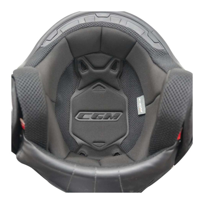 Casco Cgm 191a Pix Mono Visiera Lunga Nero Opaco