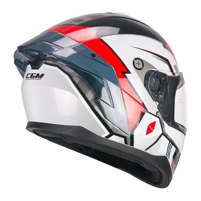 Casco Integrale Cgm 330s Riot Space Bianco Nero Rosso