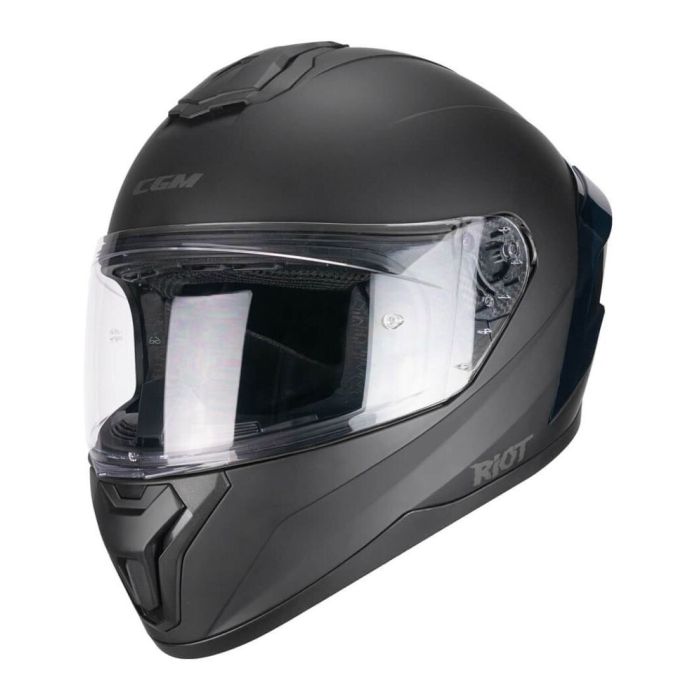Casco Integrale Cgm 330a Riot Mono Nero Opaco
