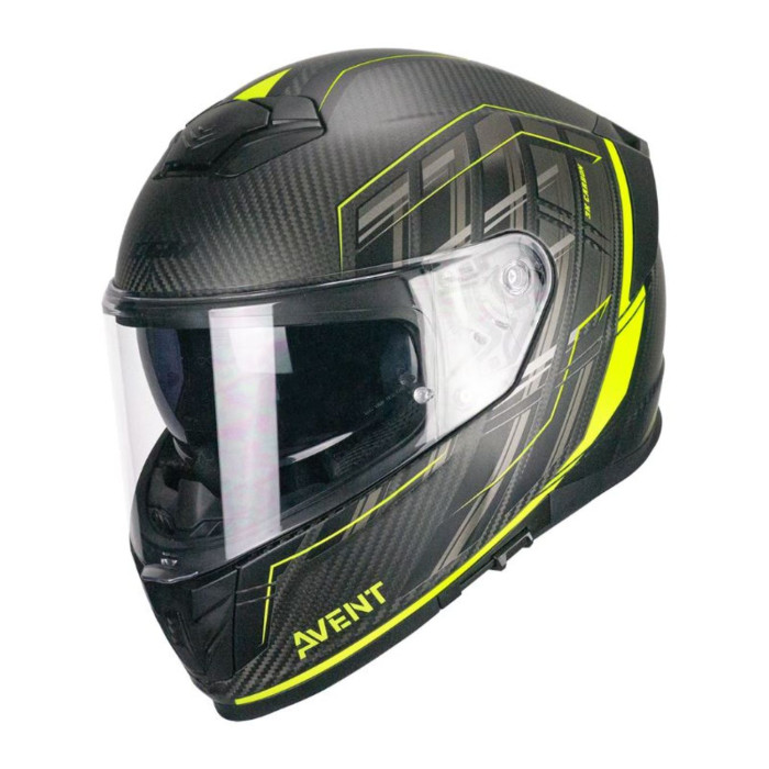 Casco Integrale Cgm 361g Avent Pro Sport Carbon Giallo Fluo O