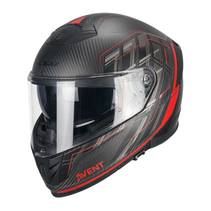 Casco Integrale Cgm 361g Avent Pro Sport Carbon Rosso Opaco