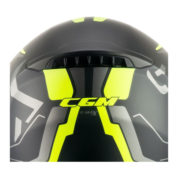 Casco Modulare Cgm 569g C-max City Nero Giallo Fluo Opa