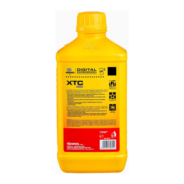 Olio Bardahl Xtc C60 Scooter 5w40 Moto Conf. 1 Lt
