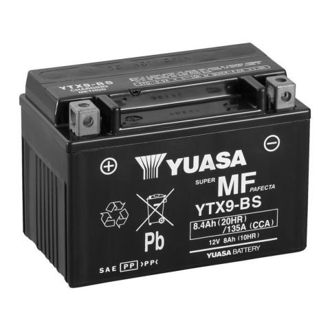 Batteria Yuasa Ytx9-bs 12v. E Pronta All'uso