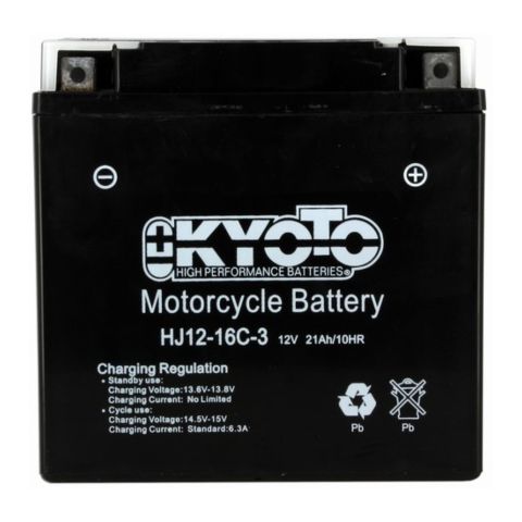 Batteria Moto Kyoto Hj12-16c-3 - Pronta All'uso