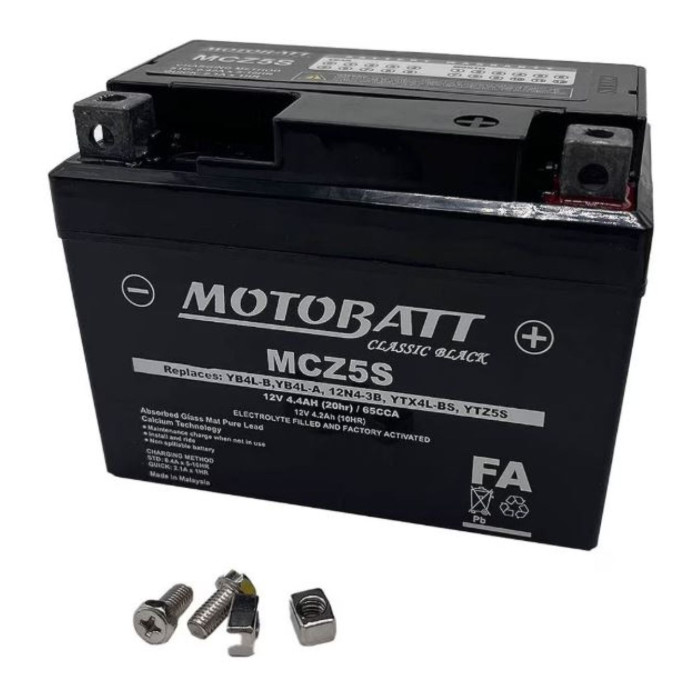 Batteria Motobatt Mtz5s Gel Precaricata Sigillata