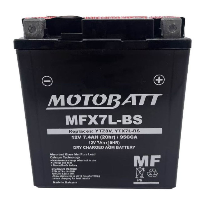 Batteria Motobatt Mtx7l Gel Precaricata Sigillata