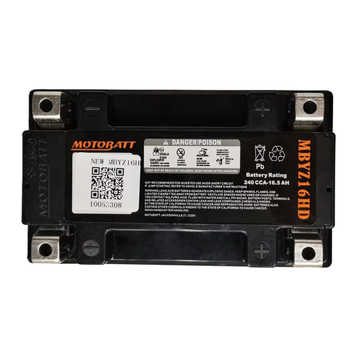 Batteria Potenziata Agm Motobatt 16,5 Ah Mbyz16hd