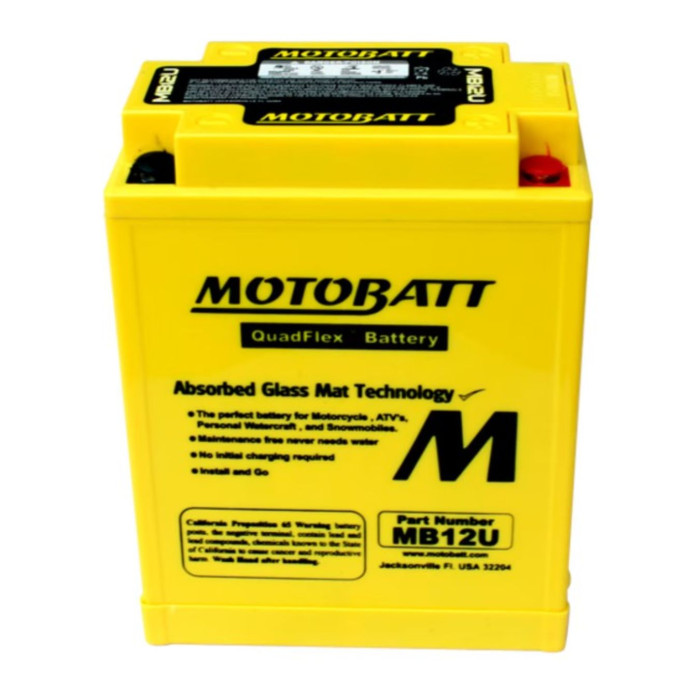 Batteria Potenziata Agm Motobatt 15 Ah Mb12u