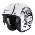 Casco Scorpion Belfast Evo Romeo Bianco Opaco-nero