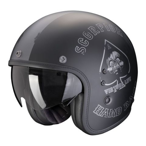 Casco Scorpion Belfast Evo Spade Nero-argento