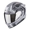 Casco Scorpion Exo-1400 Evo Ii Air Linart Grigio-bianco